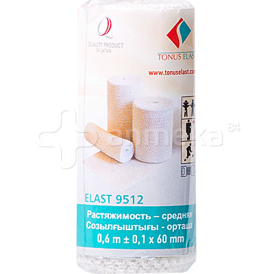 Бинт эластичный компресс 0.6м х 6см средн. растяж. (4750283000438)