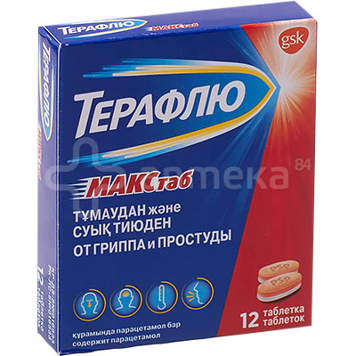 Терафлю макс №12 табл / Простуда, грипп / Лекарства / Каталог / Аптека ...
