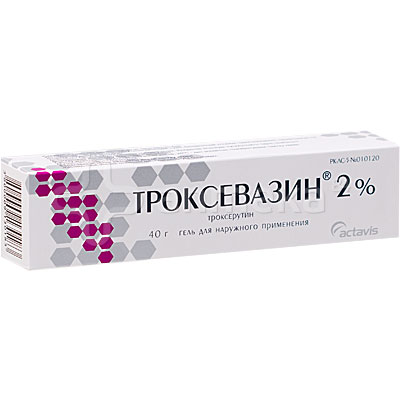 Троксевазин гель 2% (троксерутин) 40,0 / Варикоз / Лекарства ...