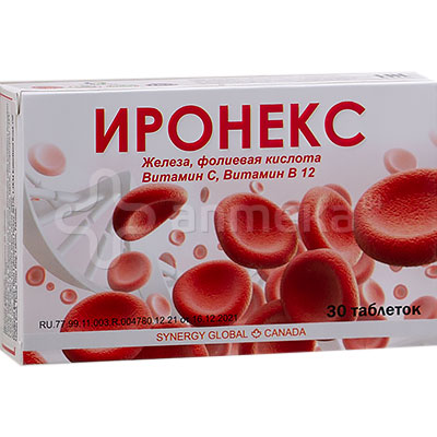 Иронекс №30 табл. / Витамины в комплексе / Витамины / Каталог / Аптека ...
