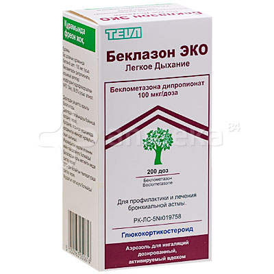 Беклазон ЭКО Легкое дыхание (беклометазон) 100мкг/1доза 200доз / Астма ...