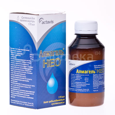 Алмагель Нео (алюминий/магний/симетикон) 170 мл суспензия / Изжога ...