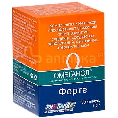 Омеганол форте 1,0 №30 капсулы / Омега-3 / Витамины / Каталог / Аптека ...