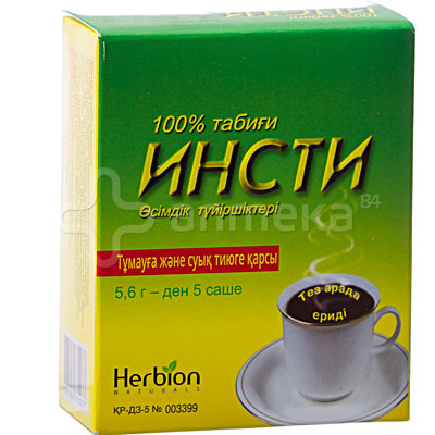 Инсти травяной чай №5 пакетиков / Простуда, грипп / Лекарства / Каталог ...