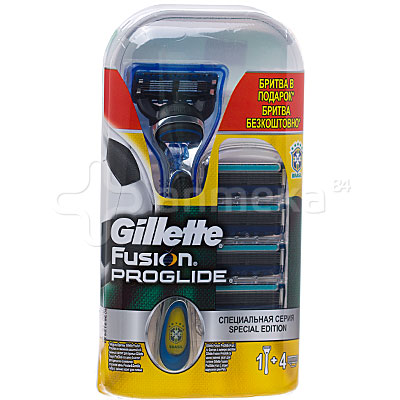 Набор Fusion proglide Gold бритва с 1 сменной кассетой+Fusion proglide сменные кассеты для бритья 4шт (7702018346363)