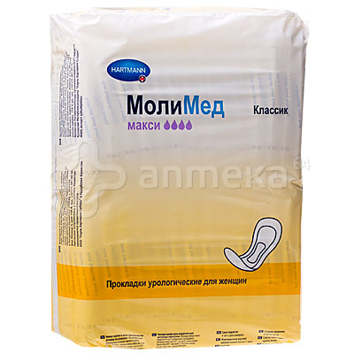 Прокладки урологические Molimed классик макси № 28шт (4052199204420)