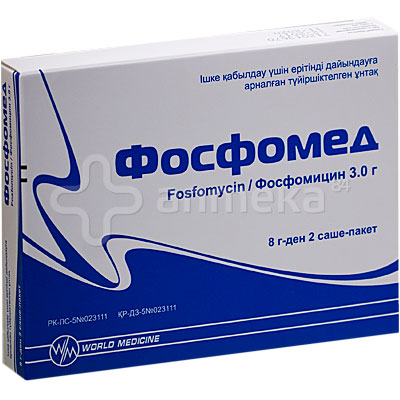 Фосфомед 3г (фосфомицин) №2 пакетики / Почки и мочевыводящие пути ...