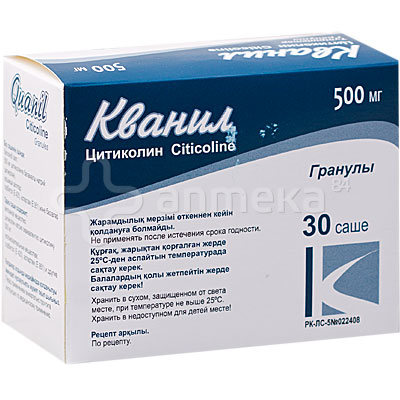 Кванил 500мг по 1,5гр (цитиколин) №30 саше / Мозговое кровообращение ...